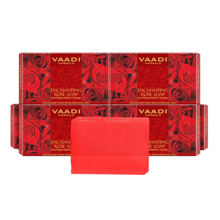 Pack of 6 Enchanting Rose Soap with Mulberry Extractl (75 gms x 6)